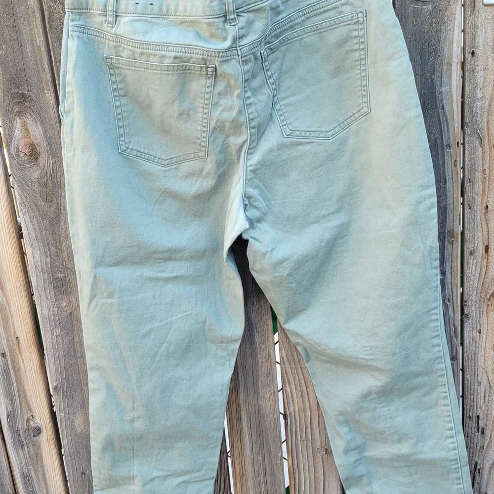 White House Black Market Green Ankle Cropped Pants SZ 6 - Picture 12 of 16